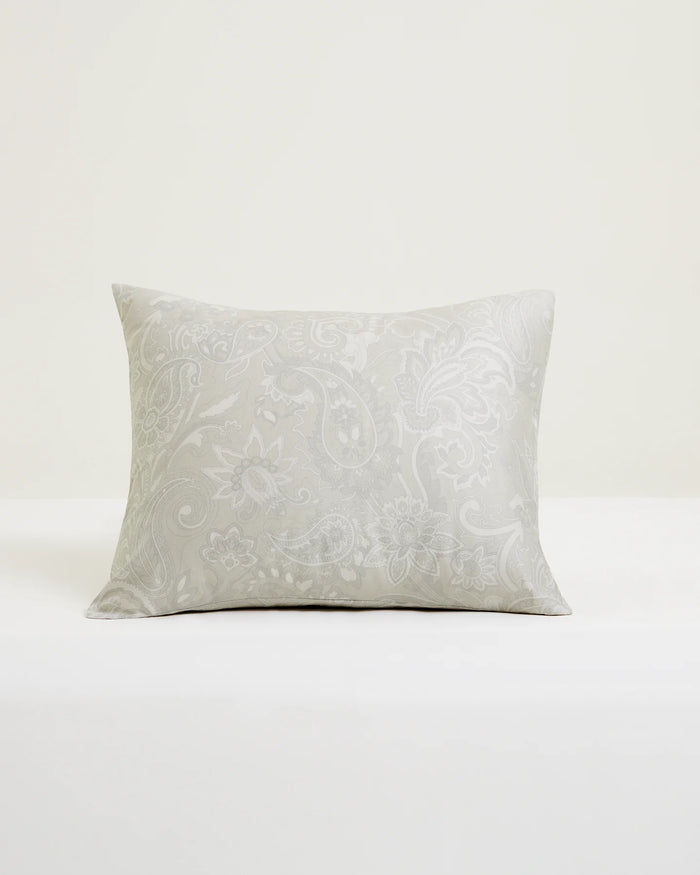 Örngott Paisley Greige 50x60 cm i bomullssatin