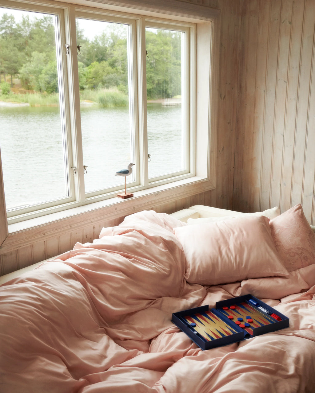 Bäddset Paisley Rosa i ett sovrum